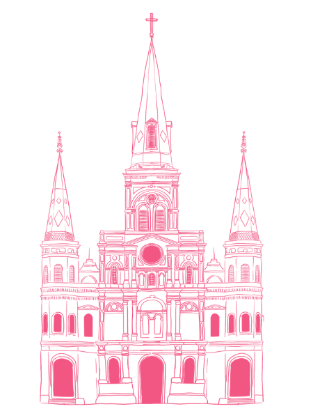 St. Louis Cathedral haunted French Quarter tour graphic